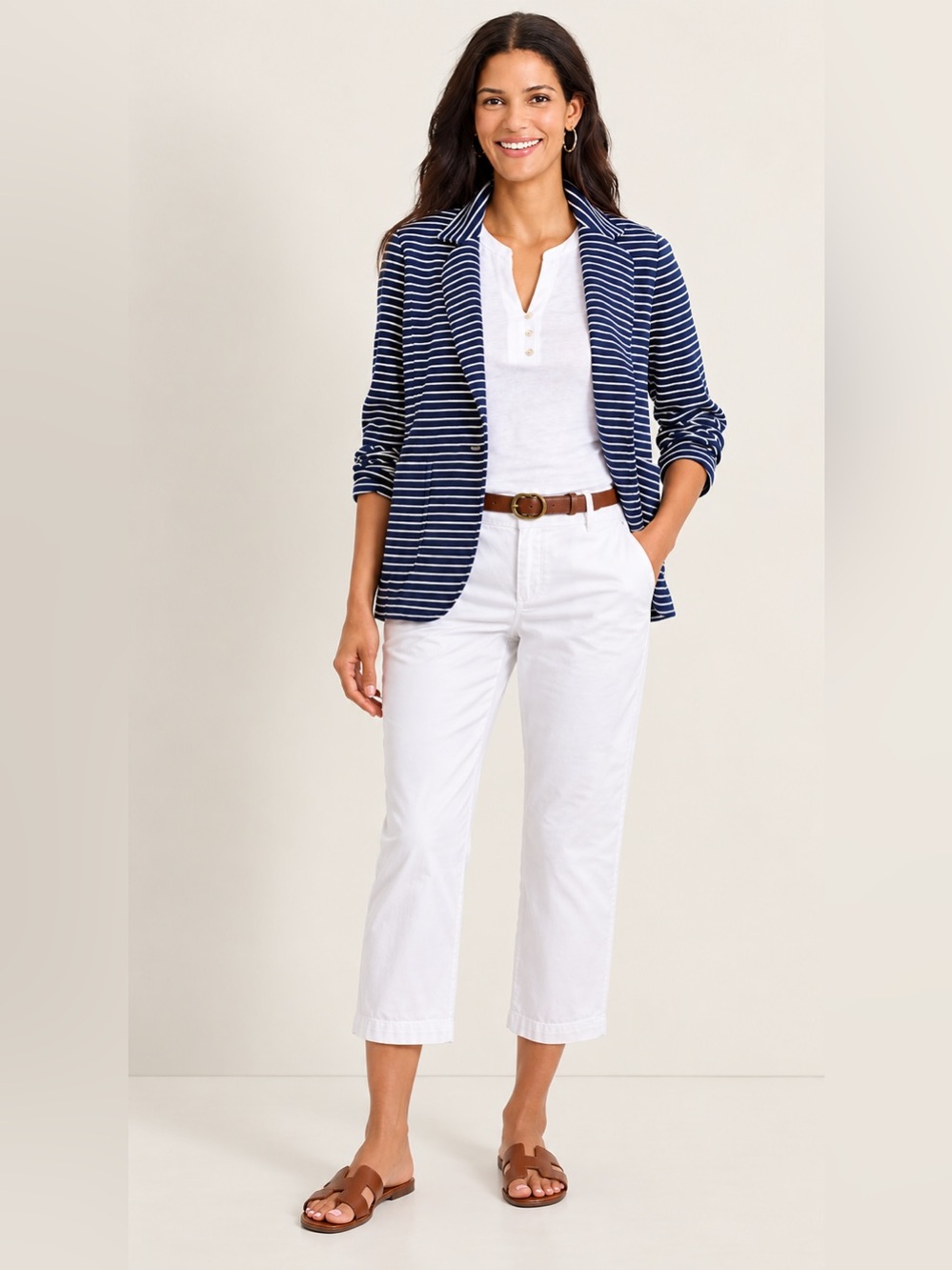 Tommy Bahama Boracay Cropped Pants Women’s Size 14 White NWT Stretch